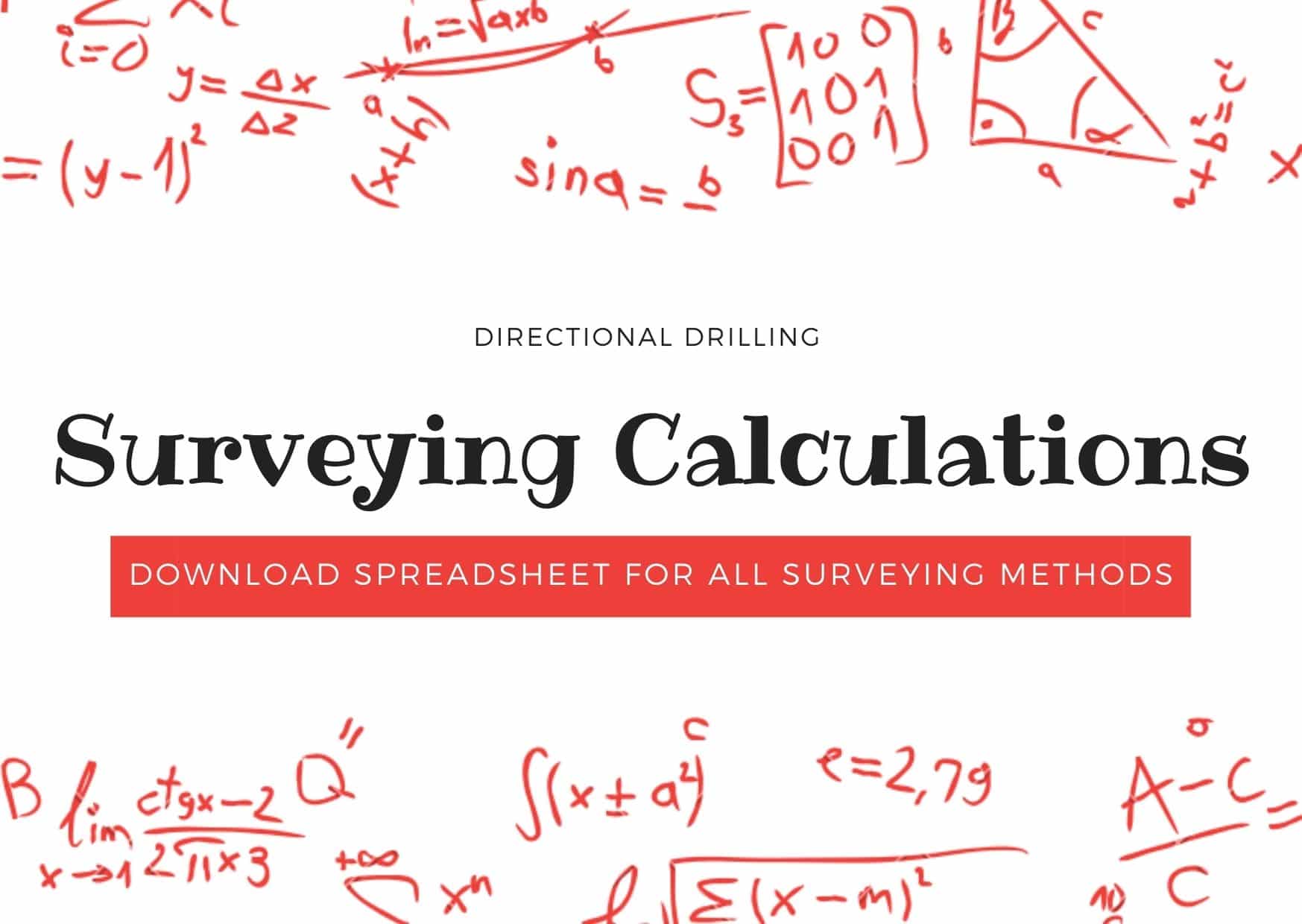 directional drilling survey calculations methods and terminology excel spreadsheet