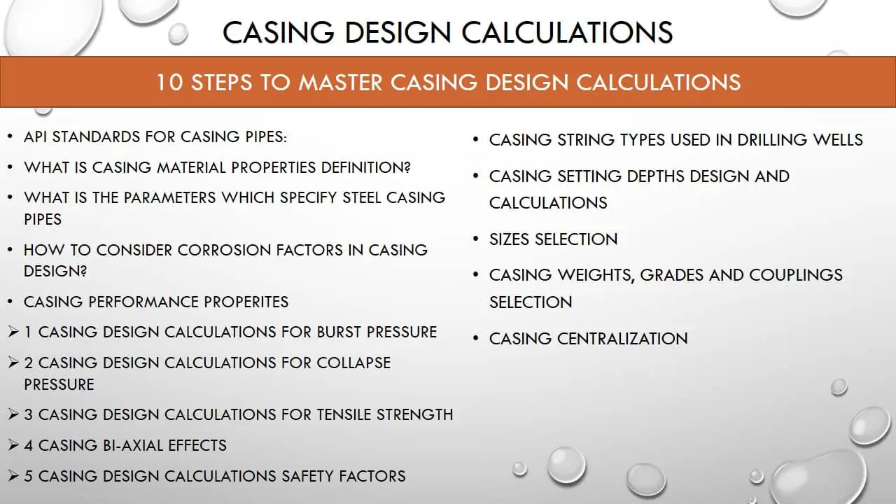 Casing Design Calculations