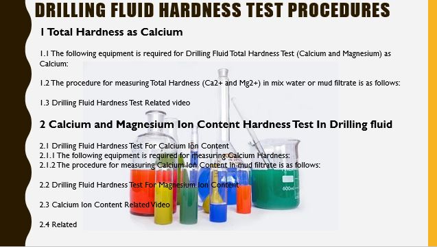 drilling fluid hardness test