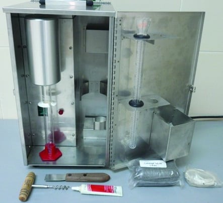 retort analysis drilling fluid apparatus