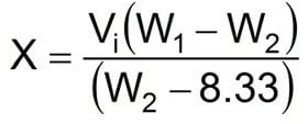 drilling fluids calculations - Weight Reduction with Freshwater