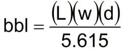 Drilling fluid Calculations for tanks volume