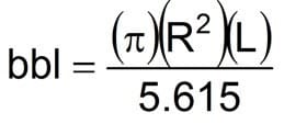 Drilling fluid Calculations for circular  tanks 