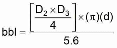 drilling fluids calculations For Elliptical Cylindrical Tanks volume 