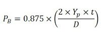 Minimum Internal Yield Pressure calculation