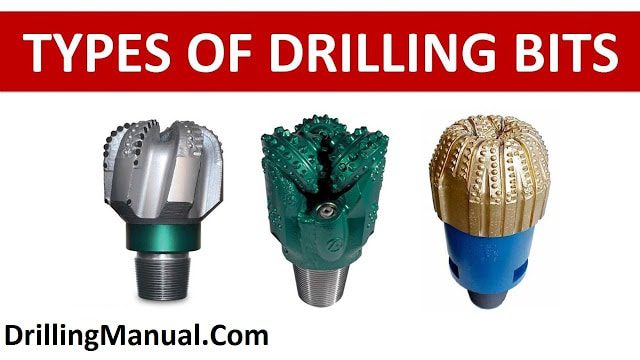Types of drilling bits in oil and gas oilfield