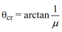 Critical Hole Angle