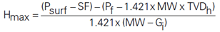 kick tolerance volume calculations formula