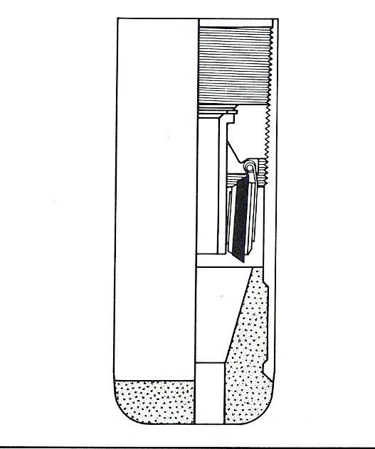  A type with a flapper check valve 