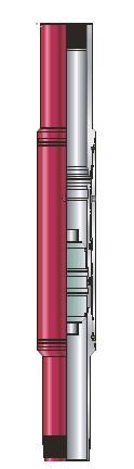 Fig. 11-71. Diagram of port collar with running tool 