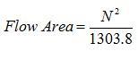 drilling bits total flow area tfa calculation equation