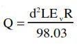 mud pump output  calculations formula 1