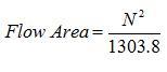 drilling bits total flow area calculation equation