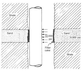 Fig.4: Differential pressure pipe sticking.
