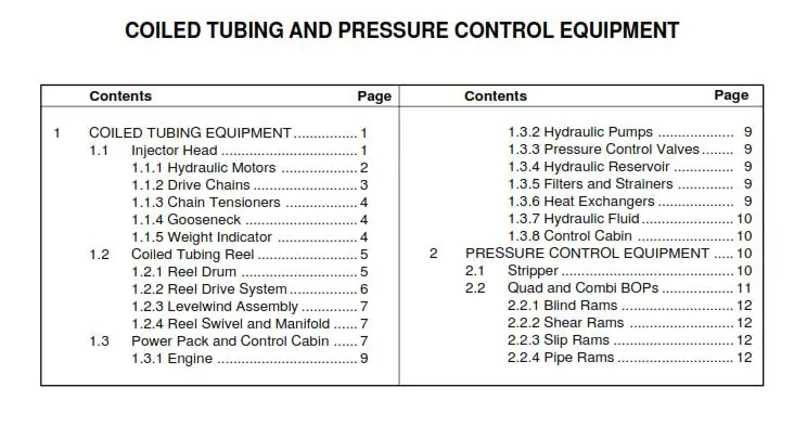 Coiled Tubing and Well Control Equipment
