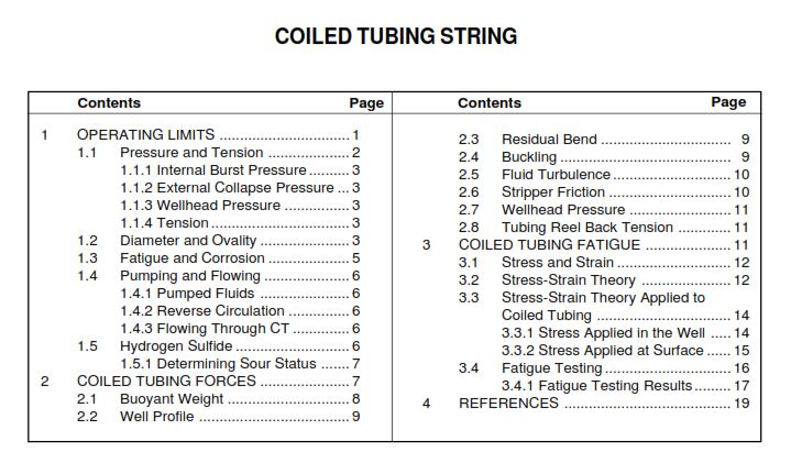 The Coiled Tubing String
