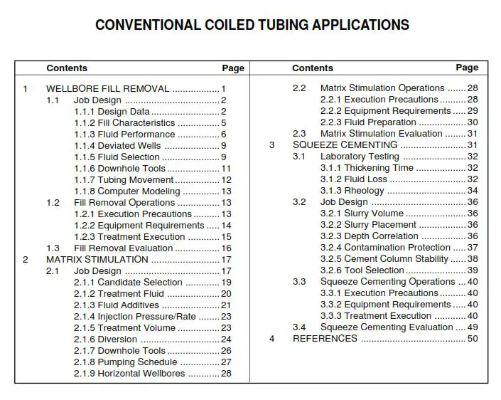 Conventional Coiled Tubing Applications manual

