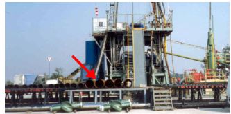 PIPE RACK - components od drilling rig