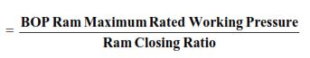 MINIMUM OPERATING PRESSURE