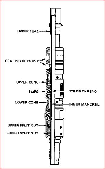  Typical Production Packer in oil and gas