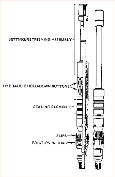 Packer Components (Courtesy of Baker Packers)