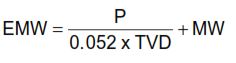 Equivalent Mud Weight Equation