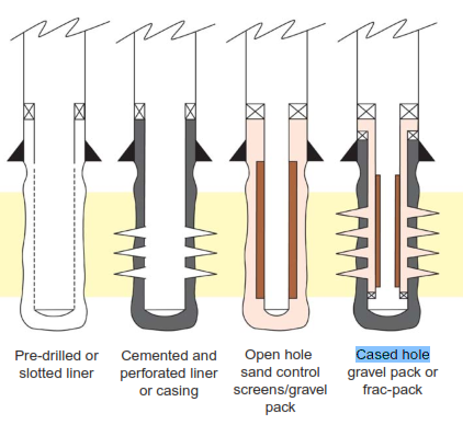 Cased Hole Completion type