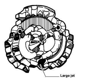 jetting bit for directional wells