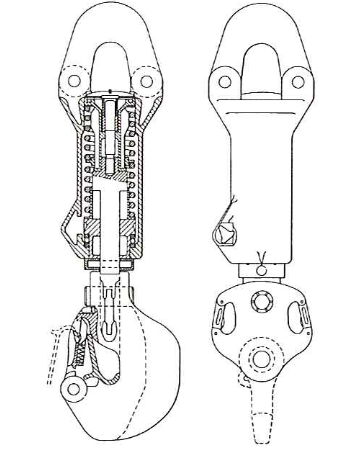  Typical hook assembly in hoisting system