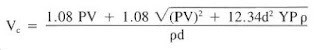 drill string fluid velocity for pressure loss calculation