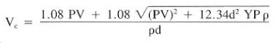 drill string fluid velocity