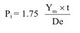 Casing Burst pressure rating calculations