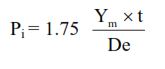 Casing Burst pressure rating calculations