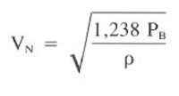 nozzle velocity, VN equation
