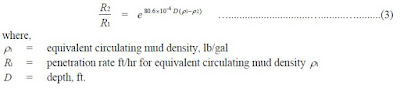 equation ROP CALCULATIONS