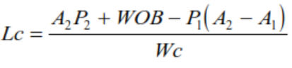 length of the Drill Collar equation