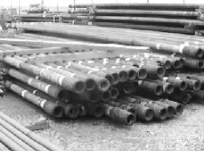 Stack Of Material drill pipe