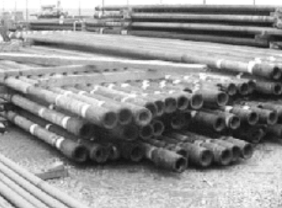 Stack Of Material drill pipe