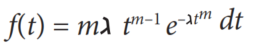 Weibull Distribution