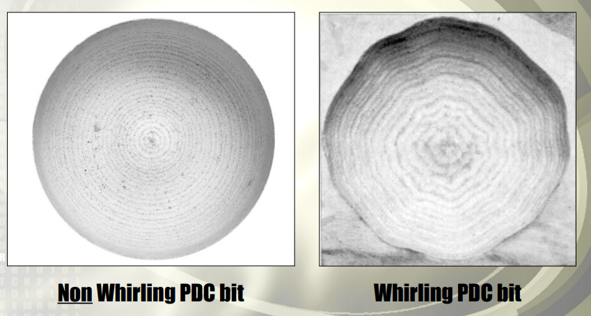 Whirl Bit & NON-whirl drill string vibrations