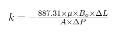 absolute permeability 