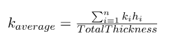 Thickness-weight average method: