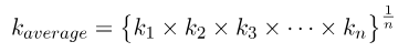 Geometric mean: absolute permeability