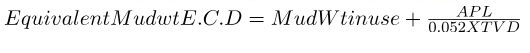 ECD In Drilling Formula