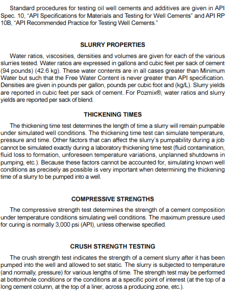 cement testing