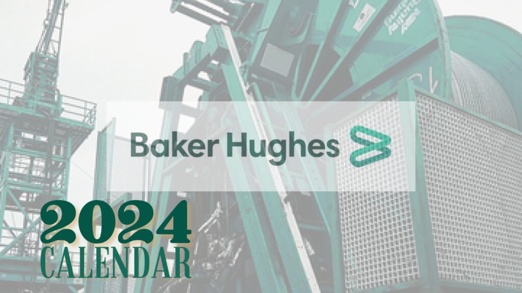 Oilfield Calendarbaker hughes