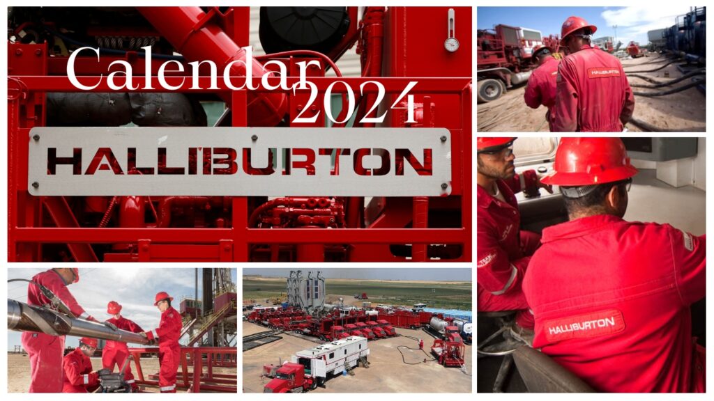 Oilfield Calendar halliburton 