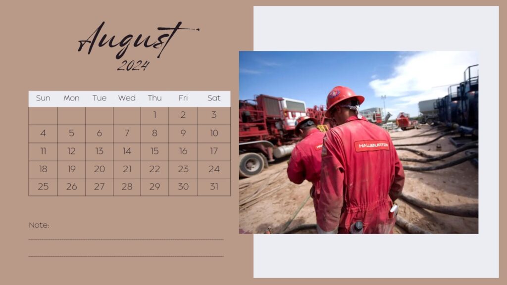 Halliburton Oilfield Calendar