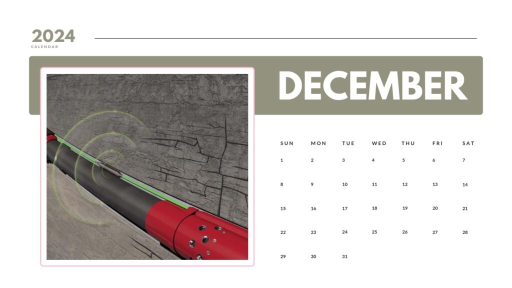 December in oil and gas halliburton Calendar