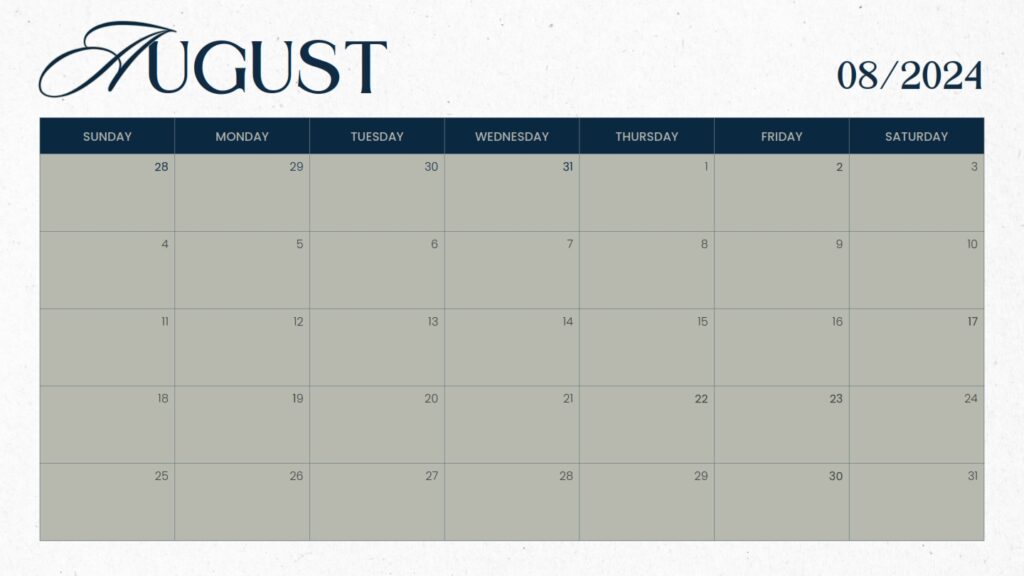 August 